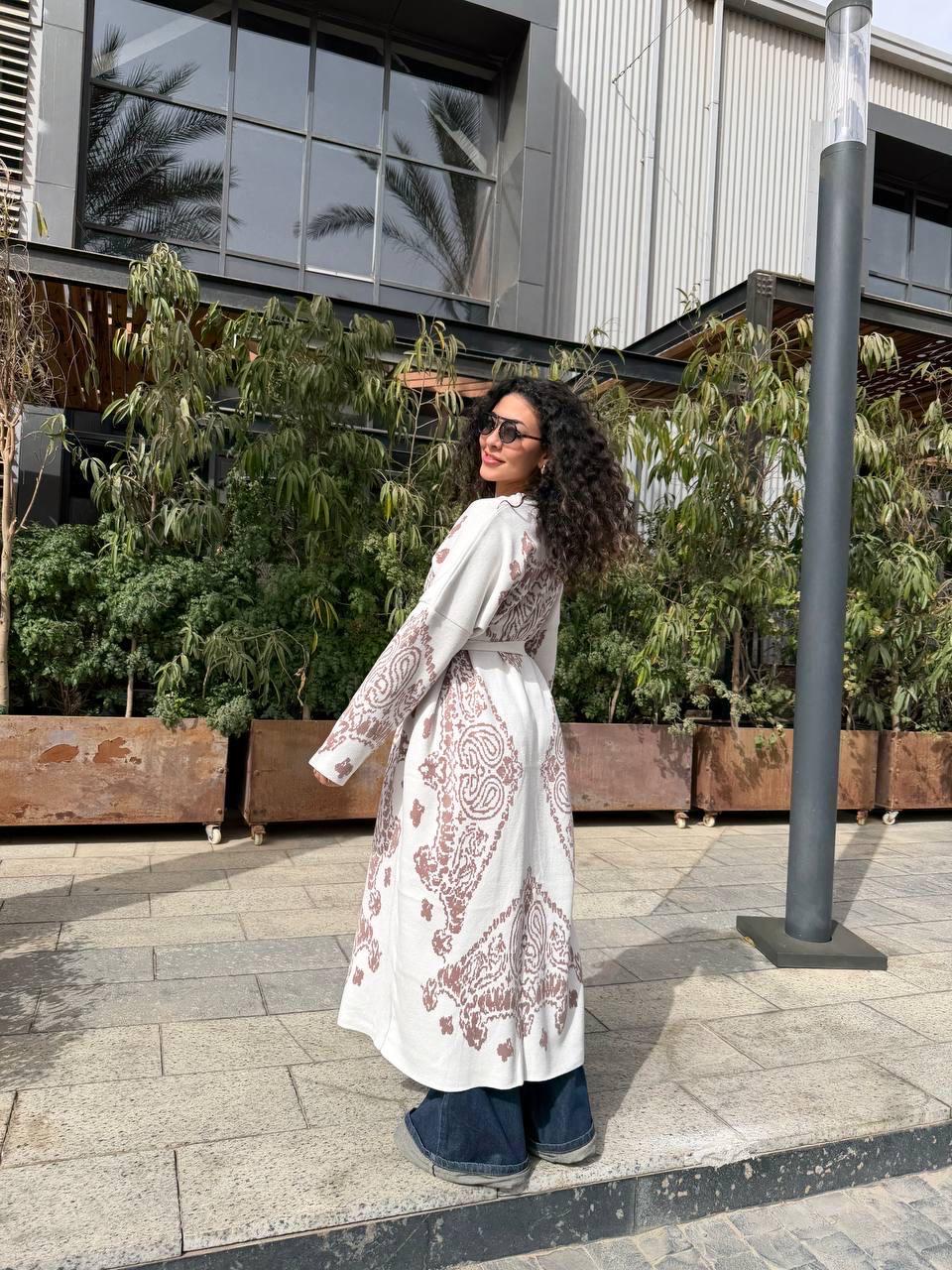 Long Pattern Play Cardigan