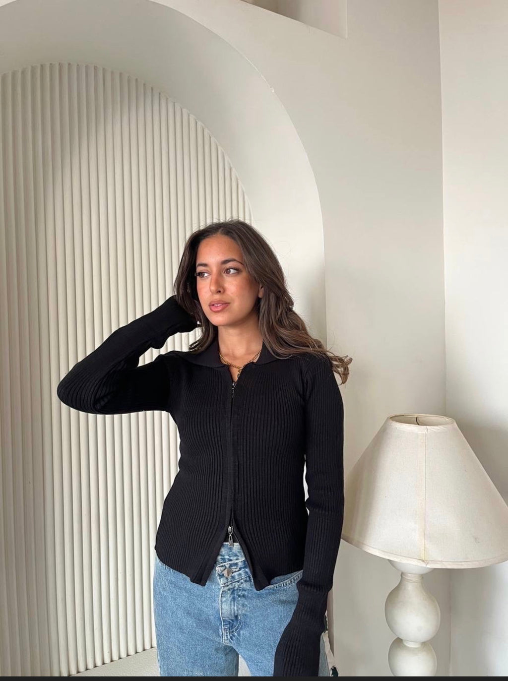 Round Zipper Up Pullover