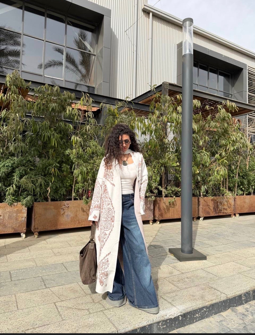 Long Pattern Play Cardigan