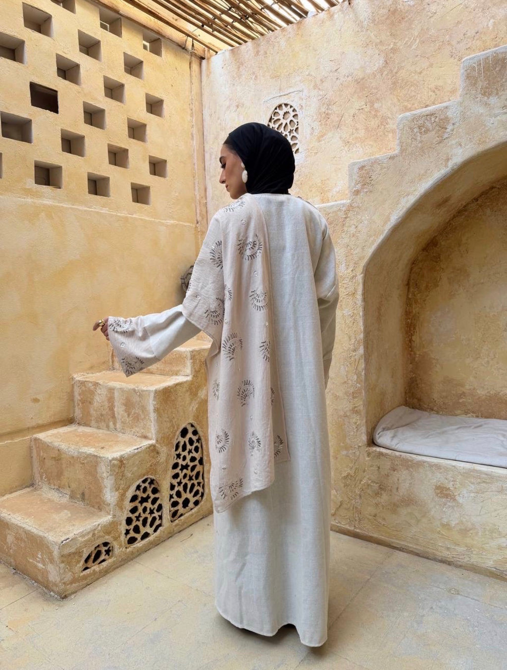 Moonlit Linen Kaftan