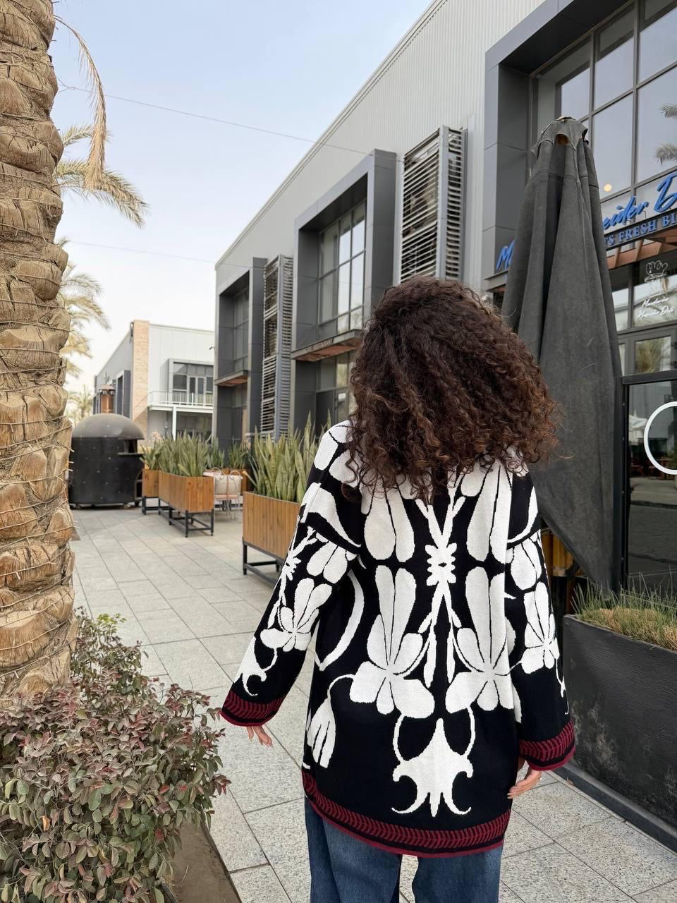 Short Pattern Play Cardigan