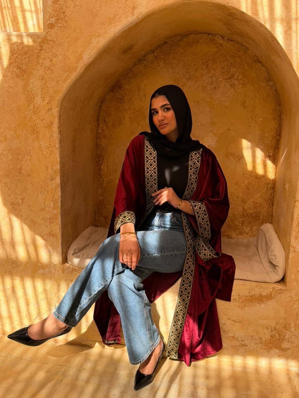 Velvet Geometry Kaftan