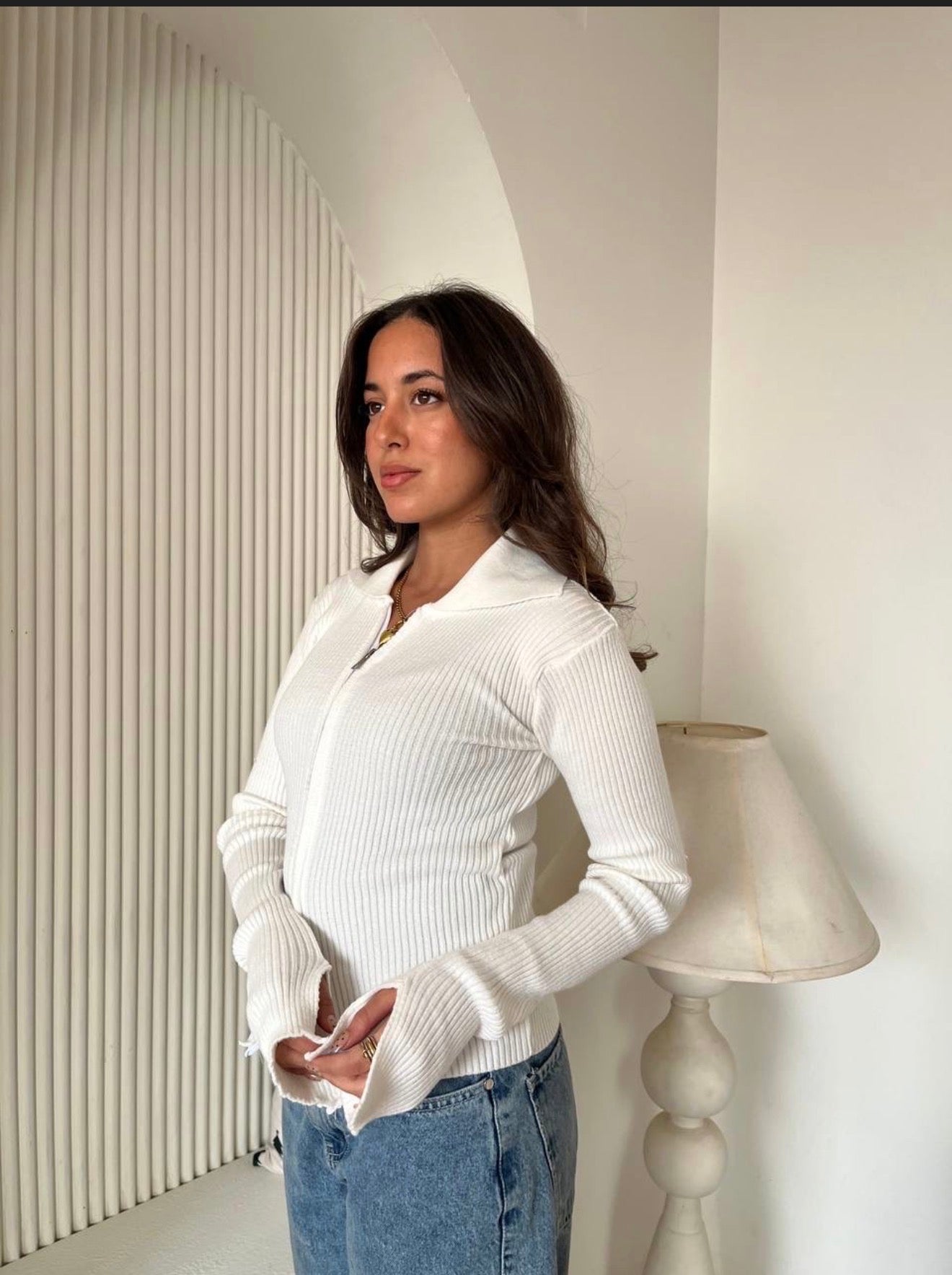 Round Zipper Up Pullover