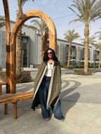 Suede Crescent Kaftan