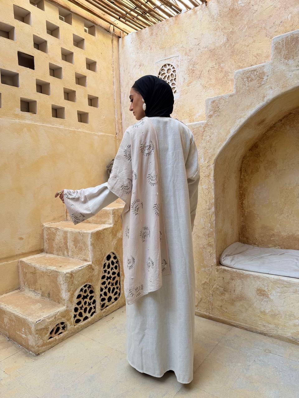 Moonlit Linen Kaftan