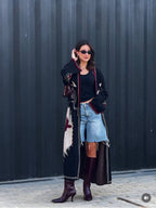 Flying bird cardigan