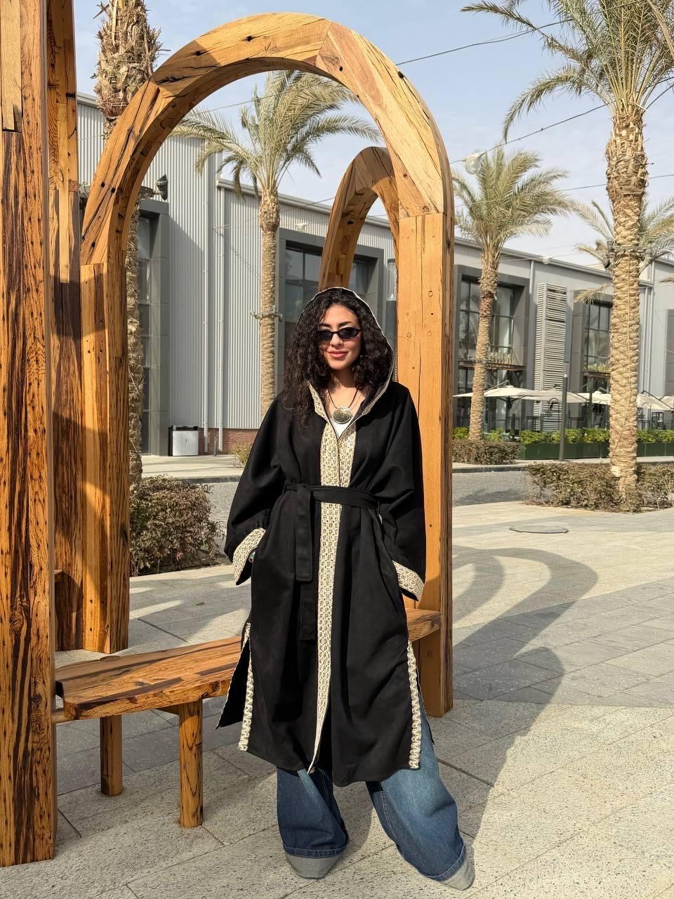 Suede Crescent Kaftan