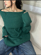 Offbeat Shoulder Pullover