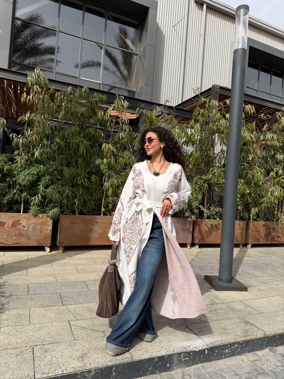 Long Pattern Play Cardigan