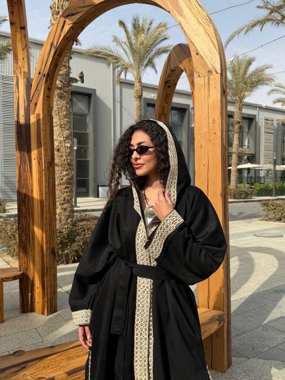 Suede Crescent Kaftan