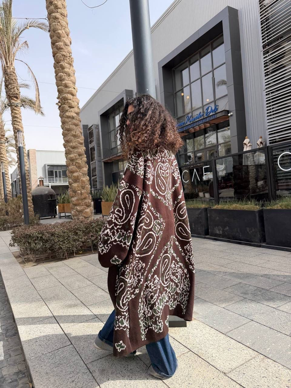 Long Pattern Play Cardigan