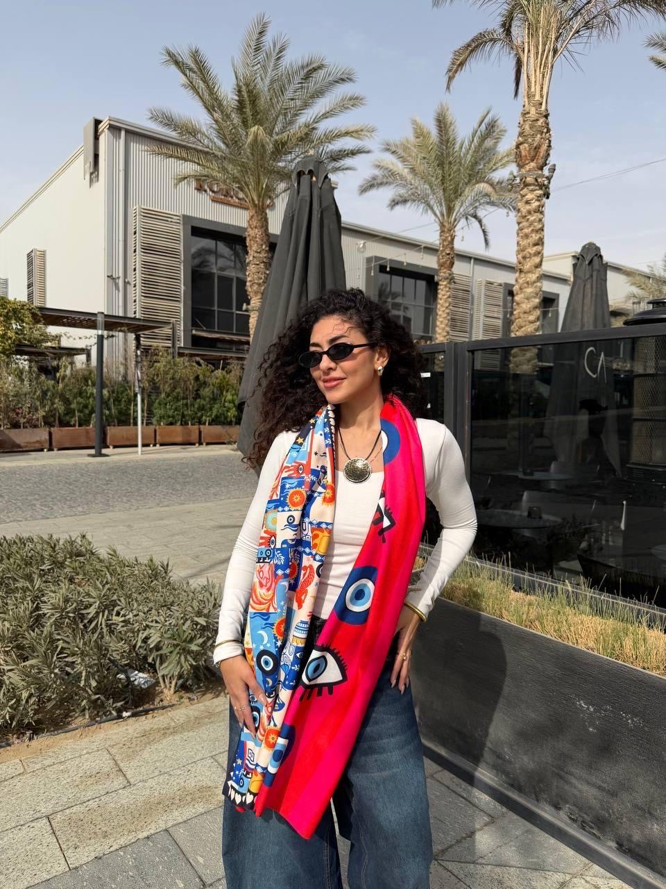 Nazar Pop Reversible Scarf