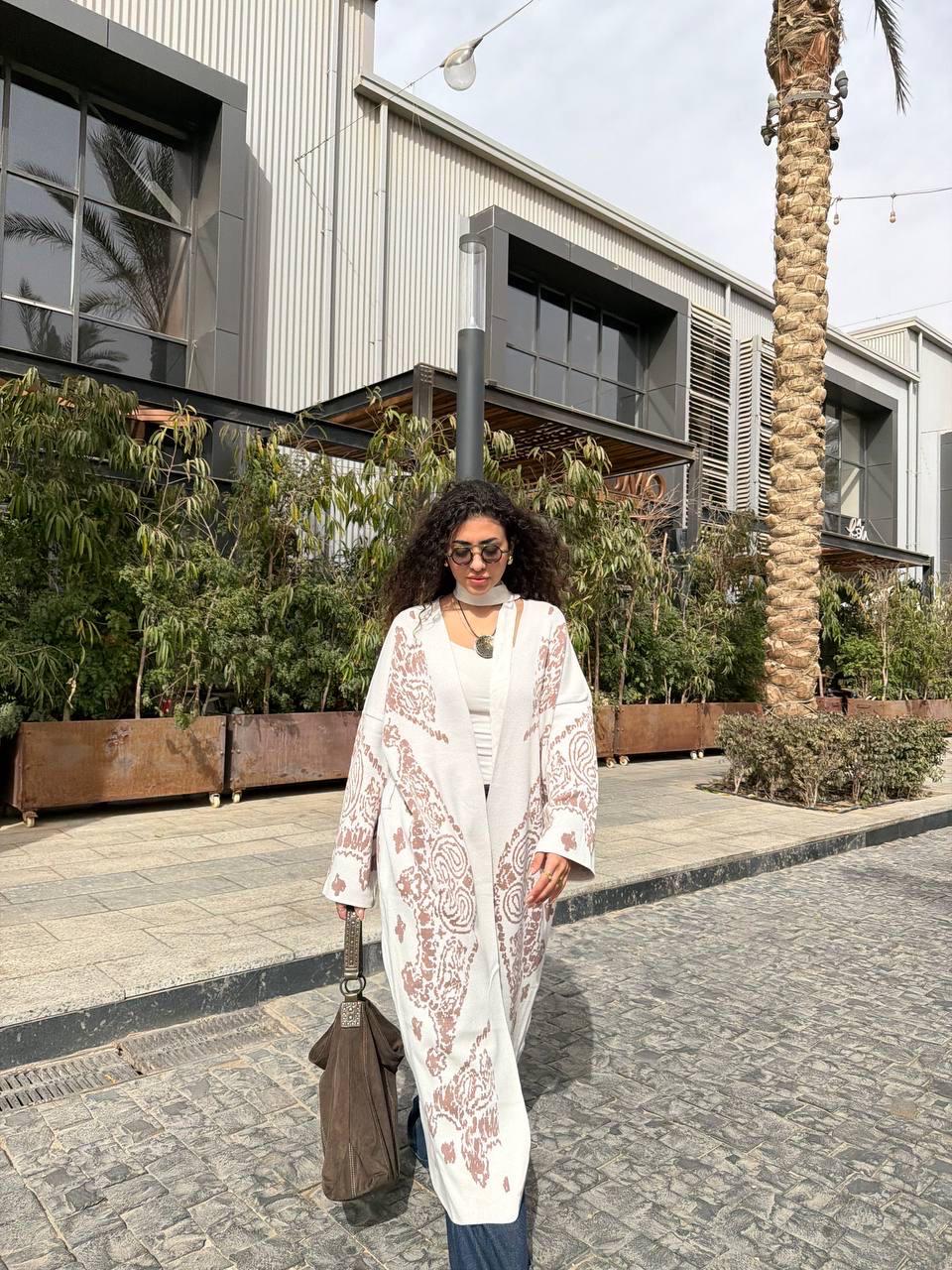 Long Pattern Play Cardigan