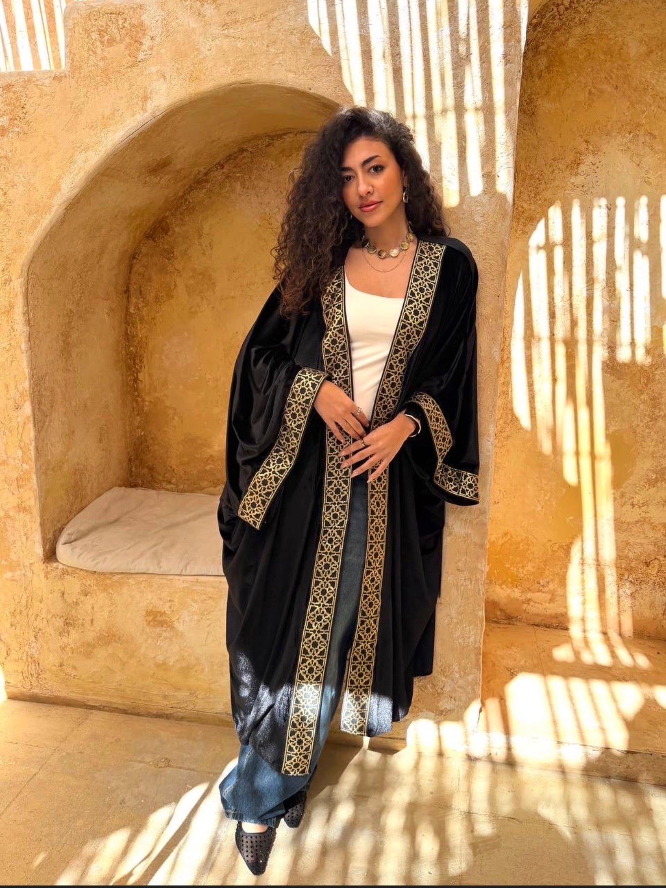 Velvet Geometry Kaftan