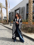 Long Pattern Play Cardigan