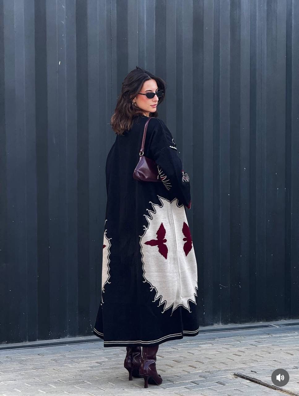 Flying bird cardigan