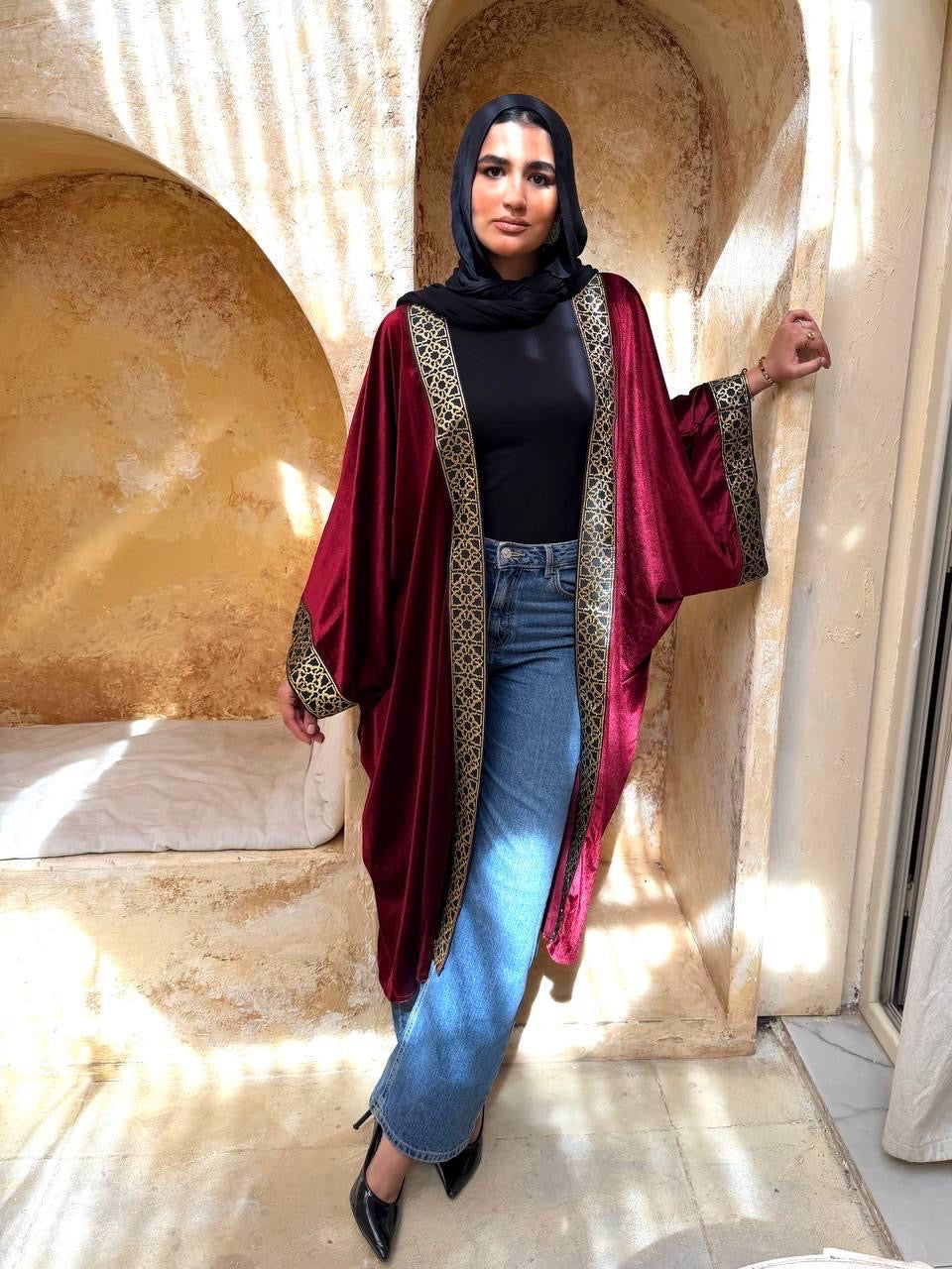 Velvet Geometry Kaftan