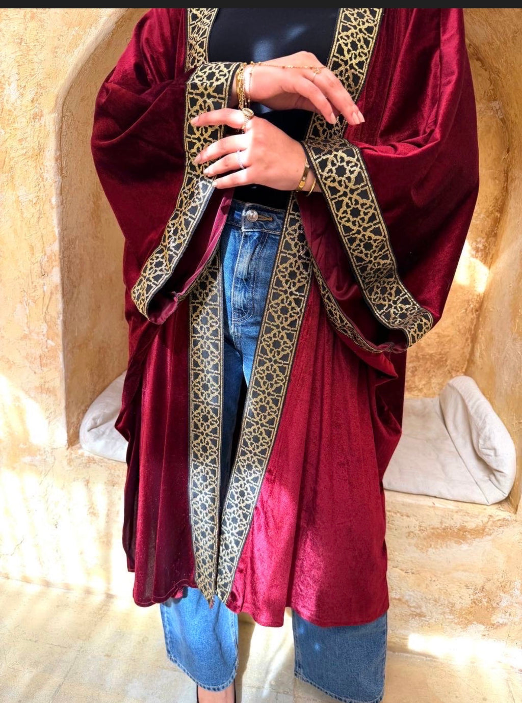 Velvet Geometry Kaftan