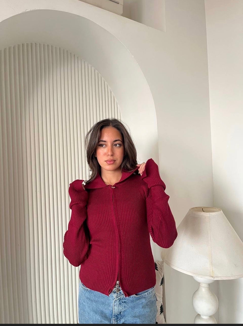 Round Zipper Up Pullover