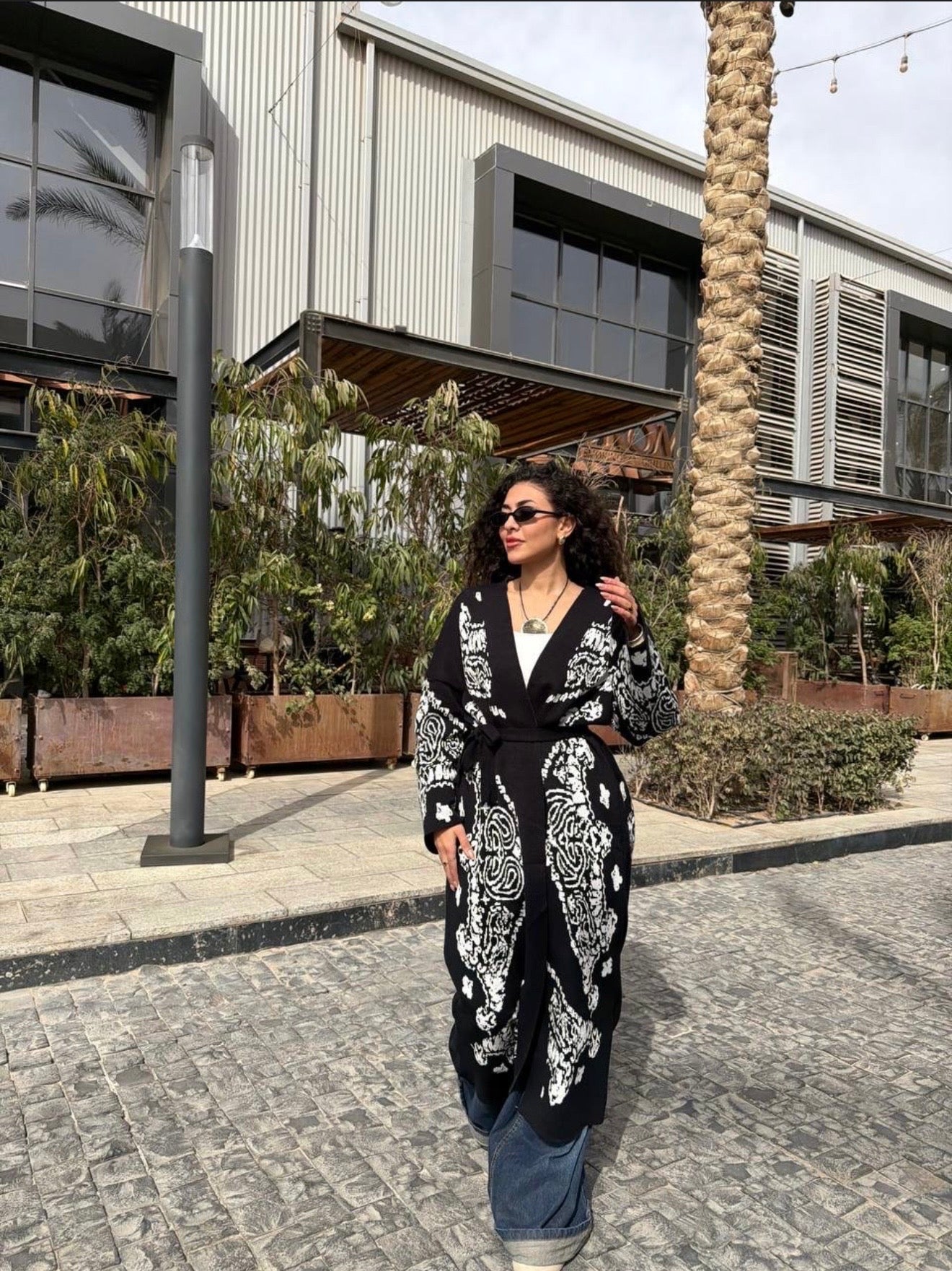 Long Pattern Play Cardigan