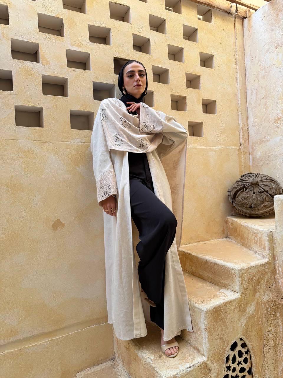 Moonlit Linen Kaftan