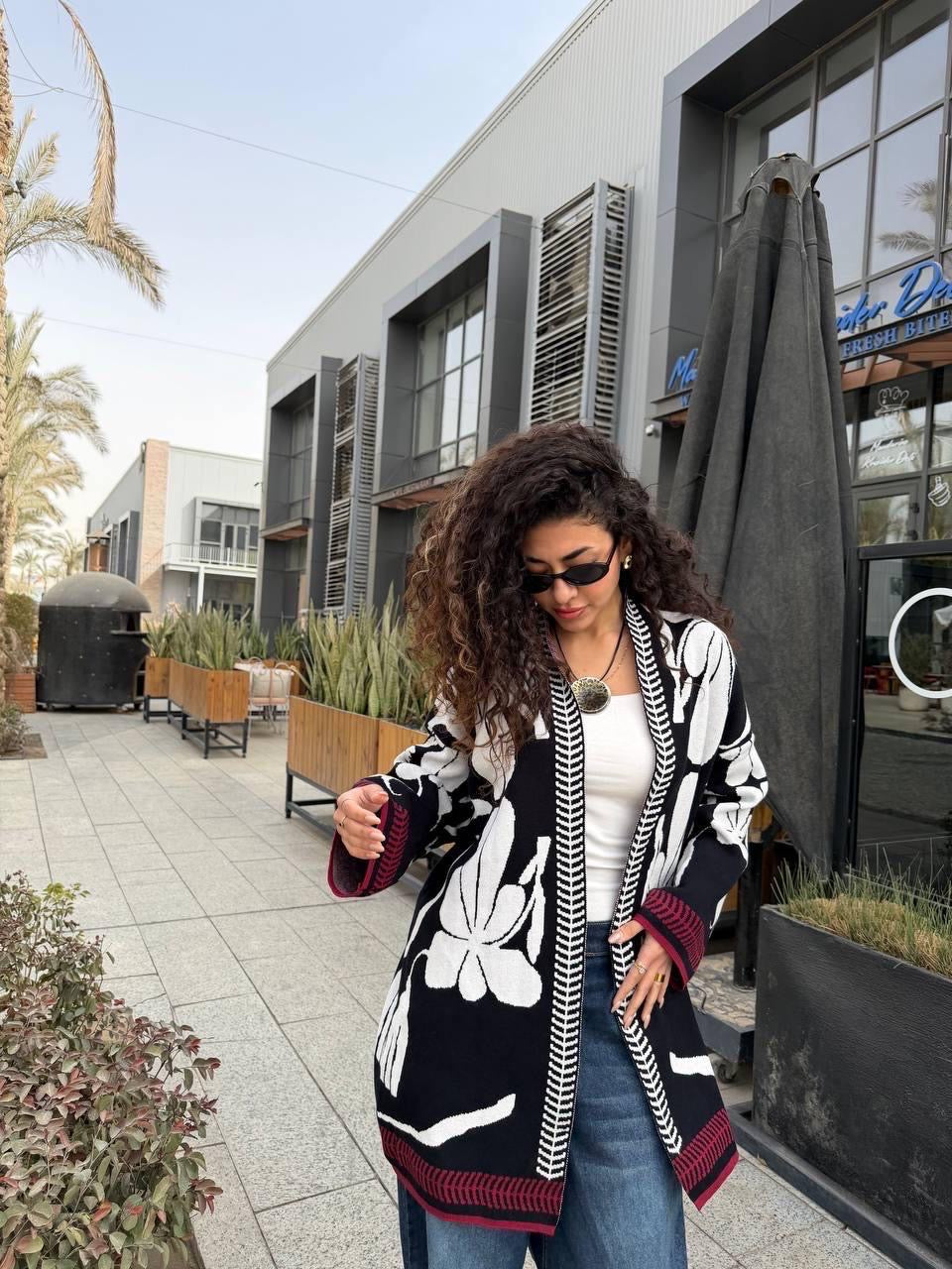 Short Pattern Play Cardigan