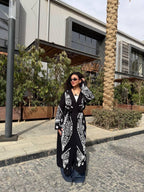 Long Pattern Play Cardigan