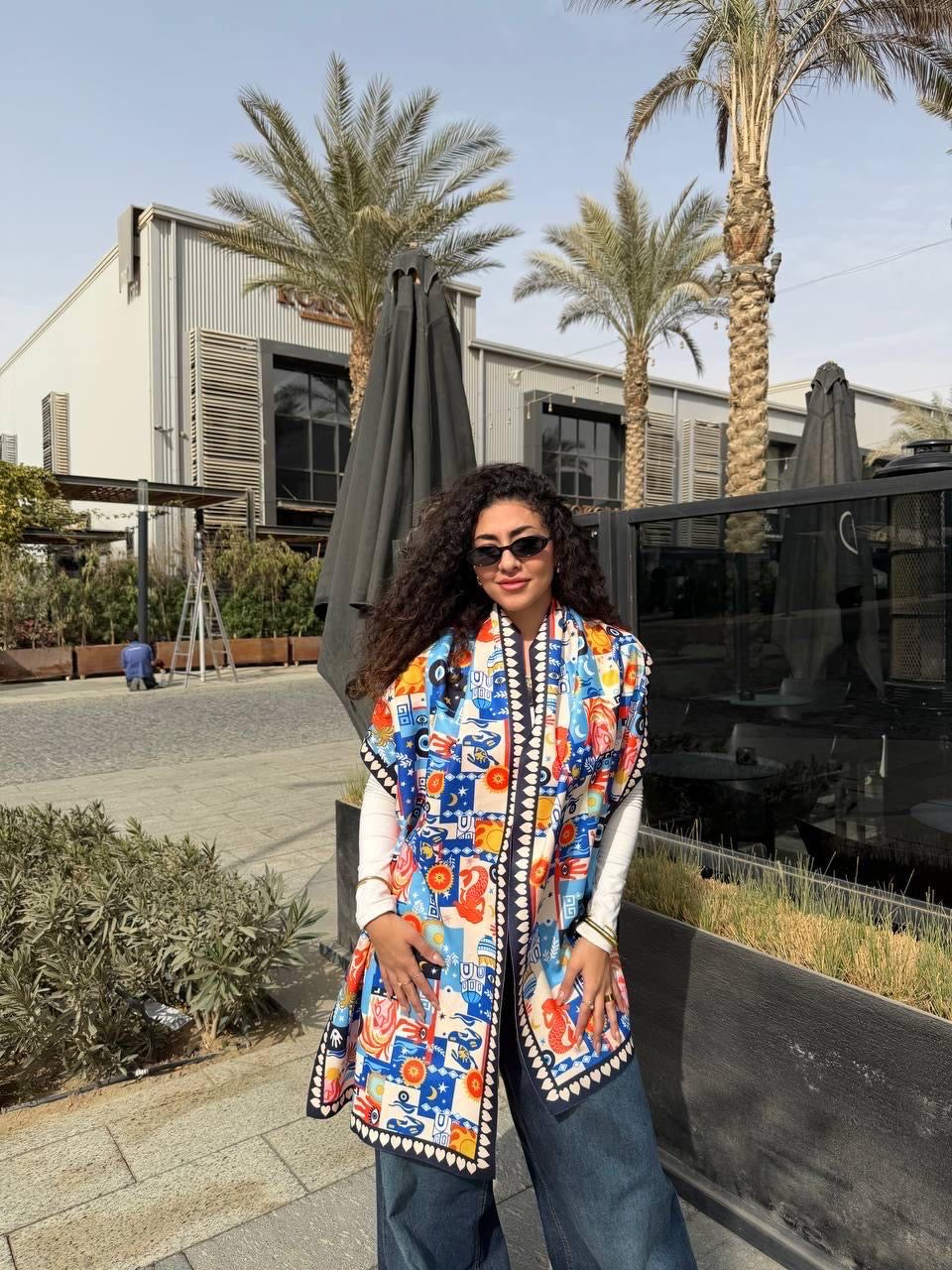 Nazar Pop Reversible Scarf