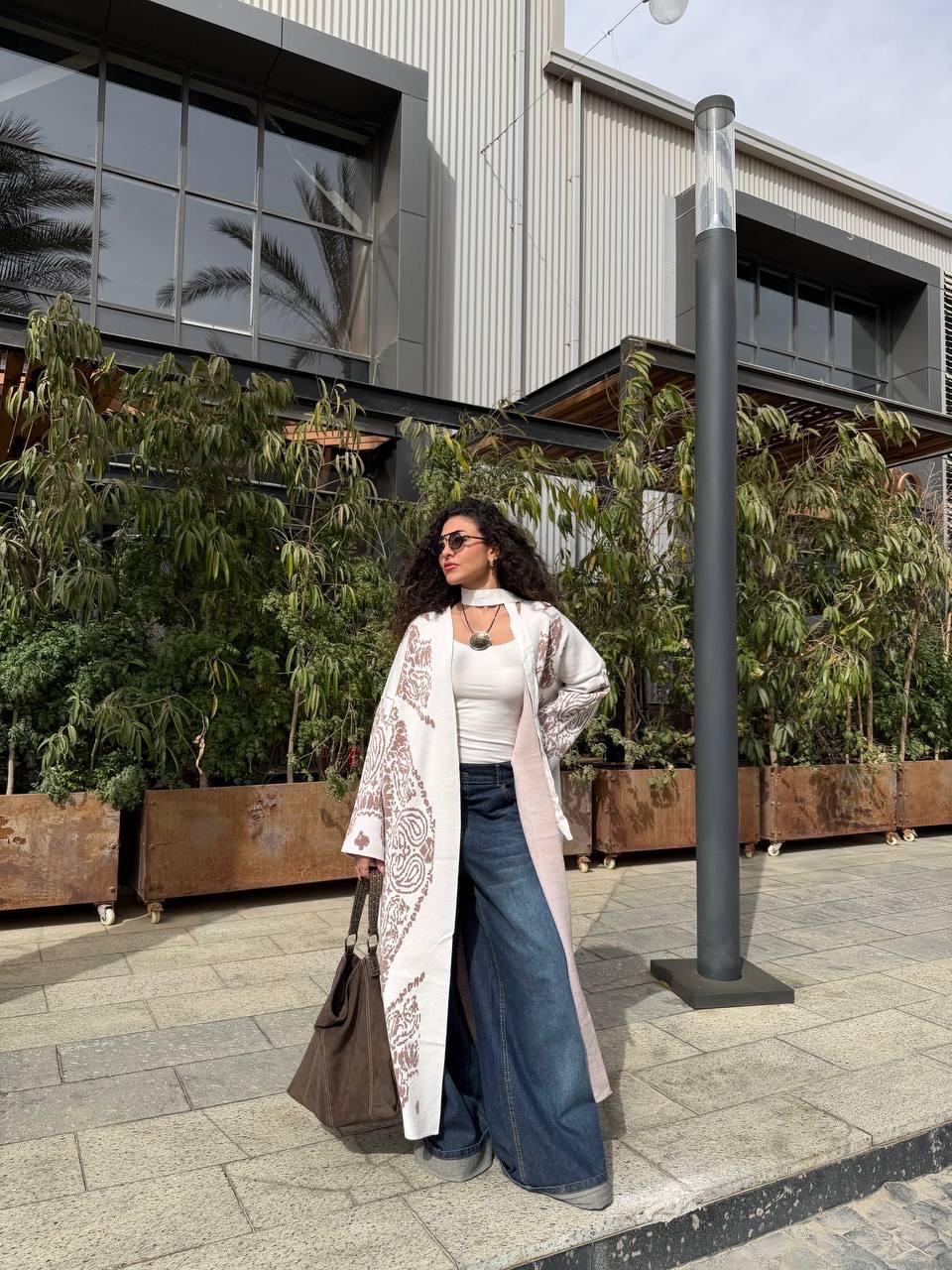 Long Pattern Play Cardigan