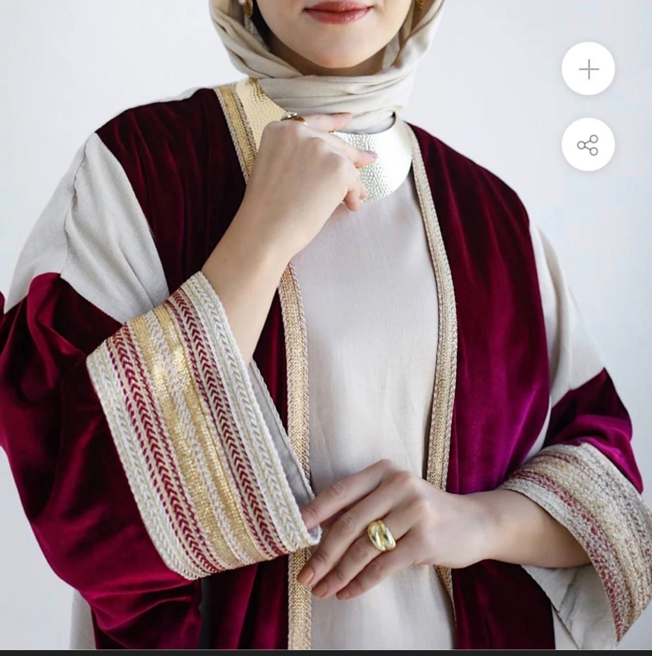 Velvet Dune Stripe Kaftan