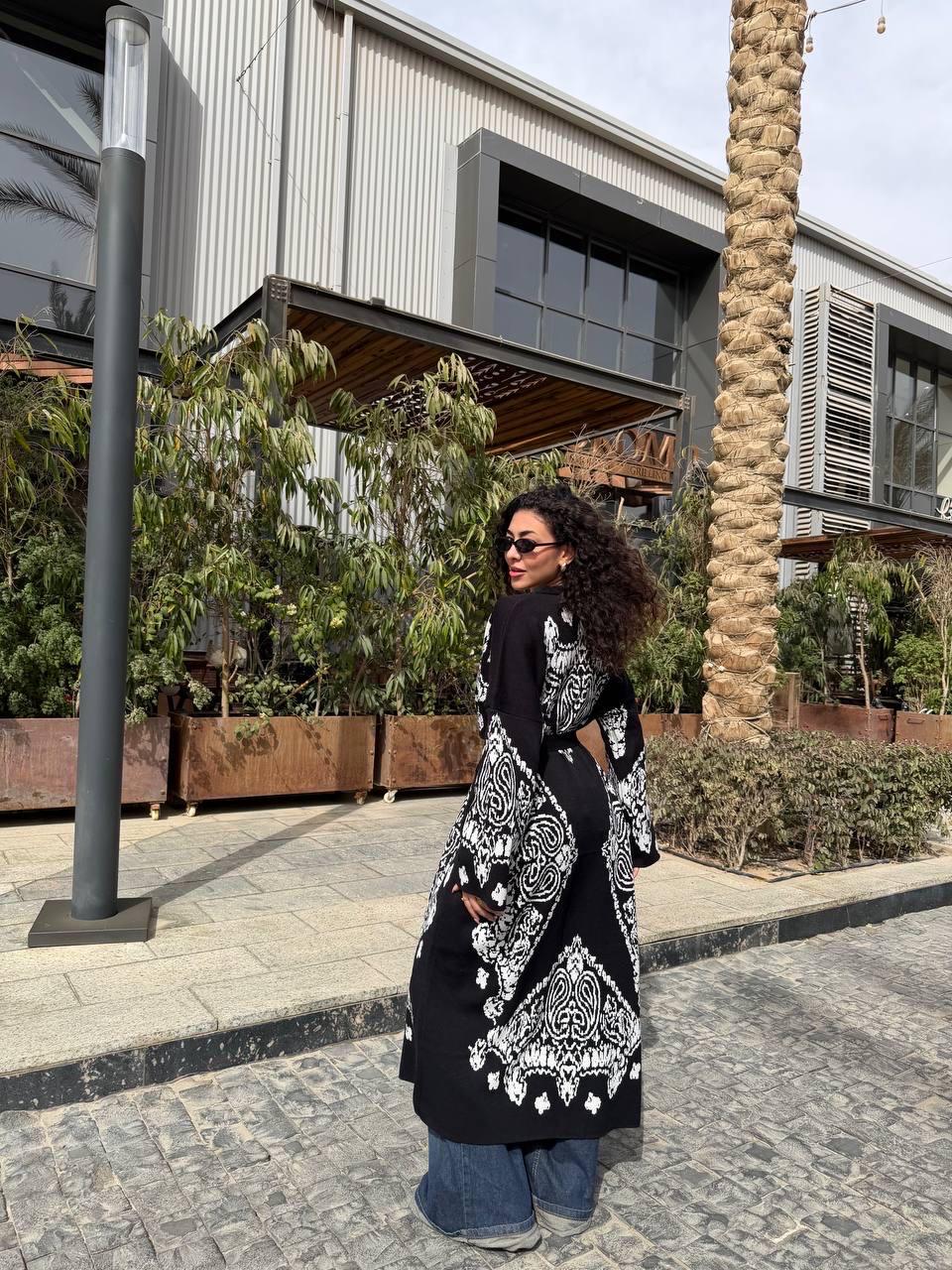 Long Pattern Play Cardigan