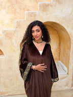 Velvet Harf Line Kaftan