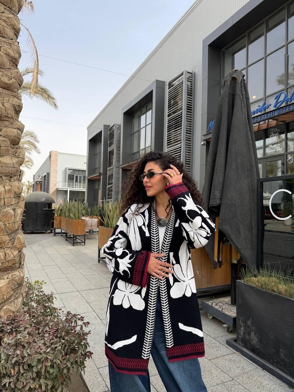 Short Pattern Play Cardigan