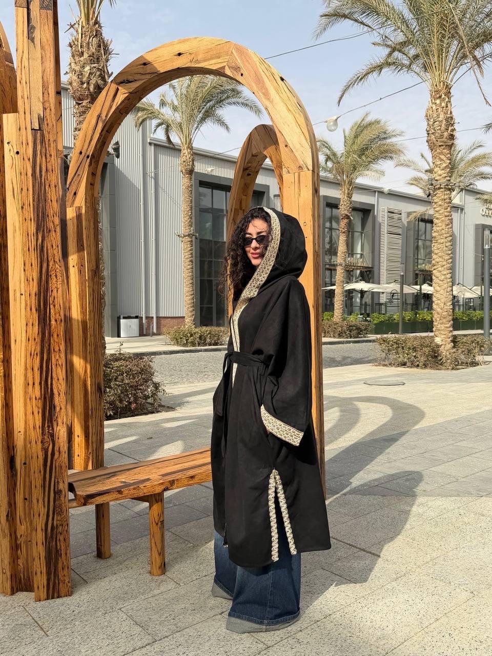 Suede Crescent Kaftan