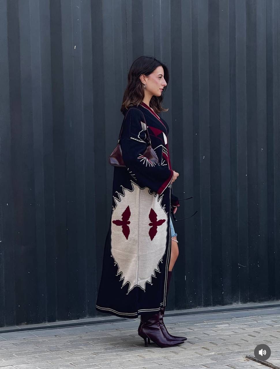 Flying bird cardigan