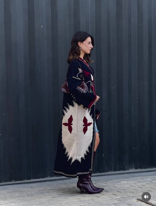 Flying bird cardigan