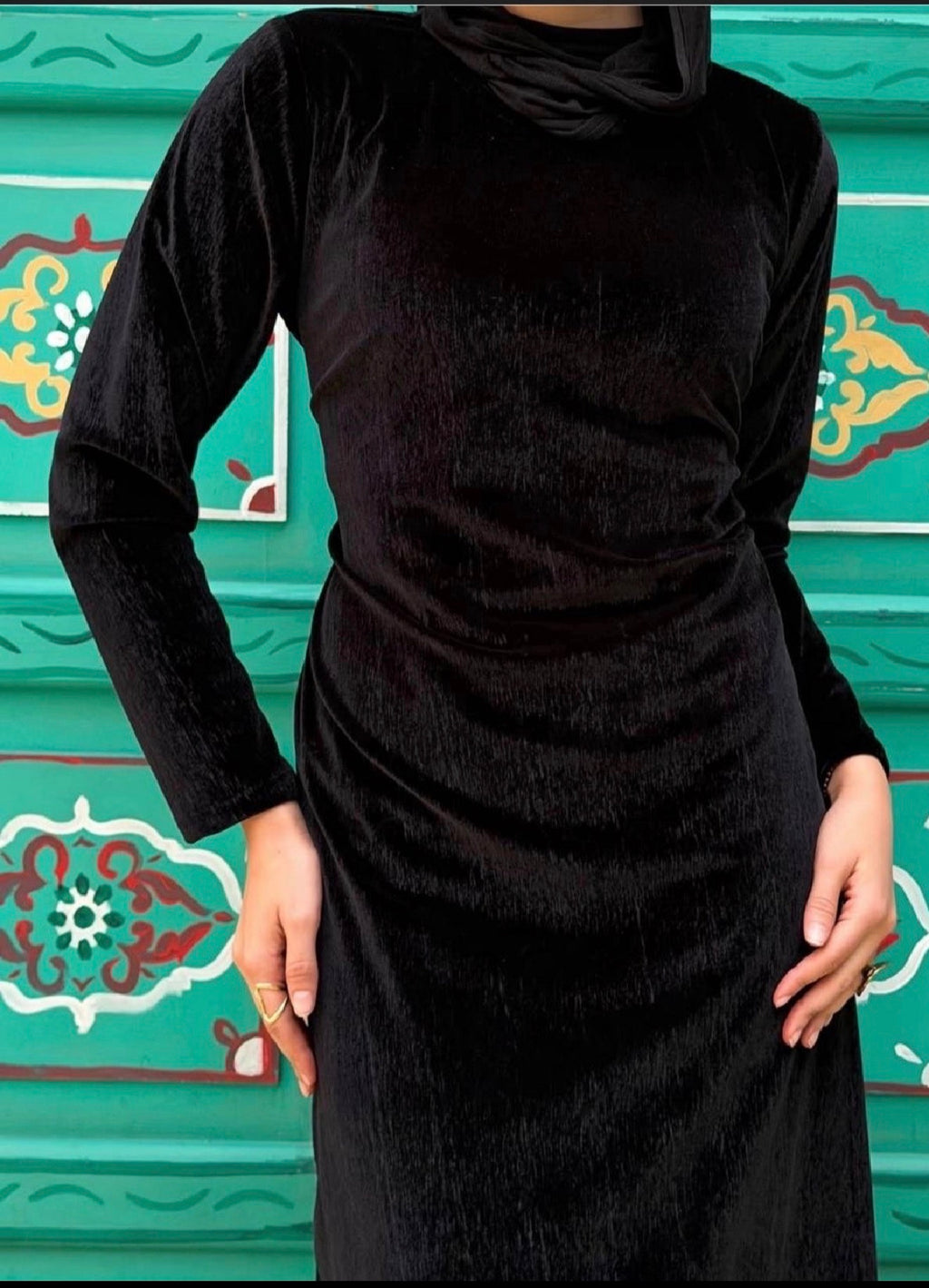 Velvet Silhouette Dress Body