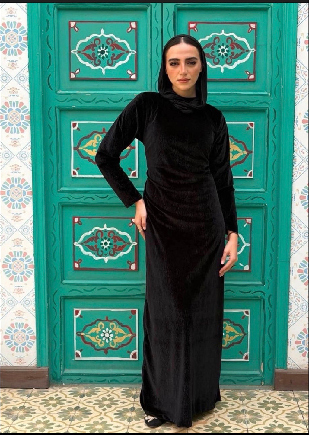 Velvet Silhouette Dress Body