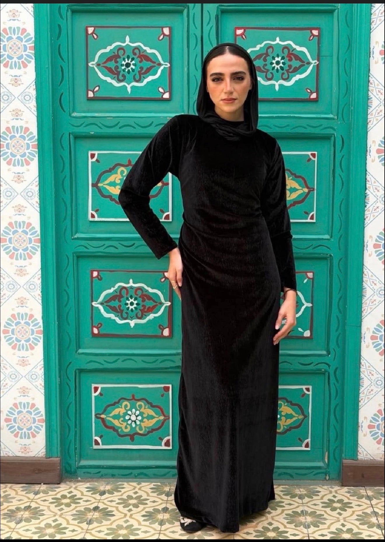 Velvet Silhouette Dress Body