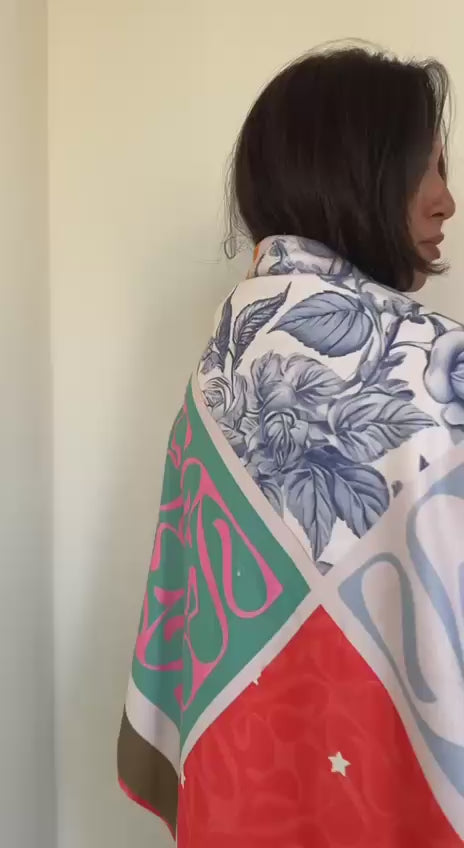 Colourful play scarf